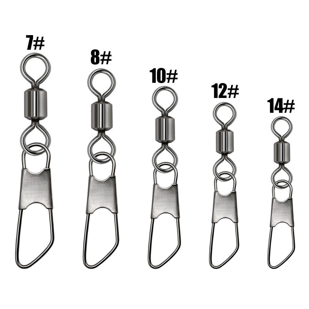 Preva 100pcs Konektor Snap Pancing Dengan Pin Bahan Stainless Steel Baru Ukuran7# Kepada14# Ball Heavy Duty