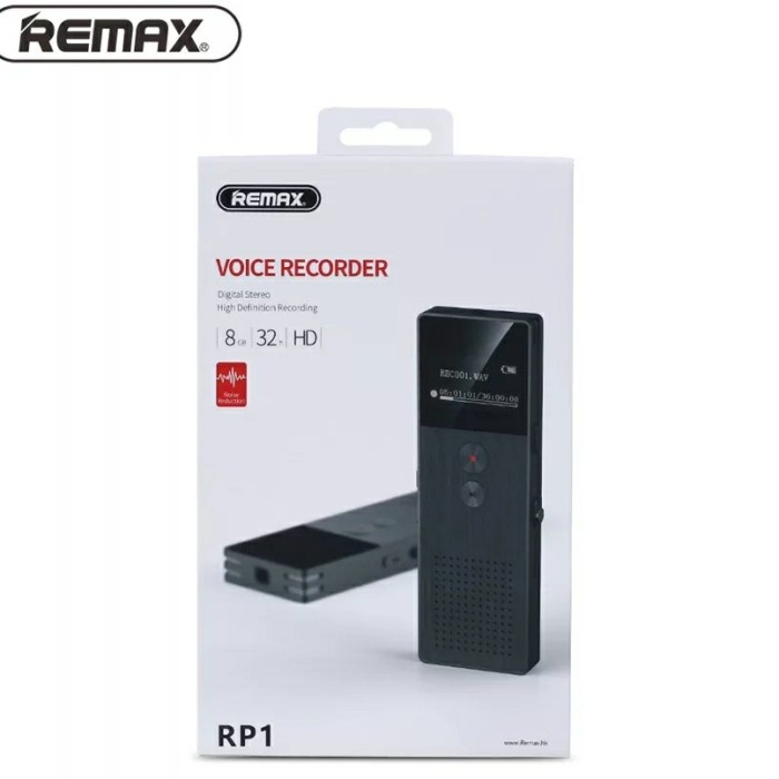 Remax voice recorder 8GB layar Oled 32 jam recording