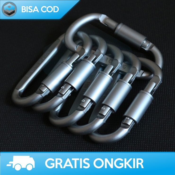 CARABINER / KARABINER GANTUNGAN TAS LIXADA QUICKDRAW STAINLESS STEEL
