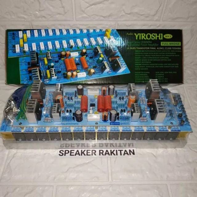 Kit power audio profesional amplifier YIROSHI MK-9 Yiroshi MK9 plus TR 2200watt