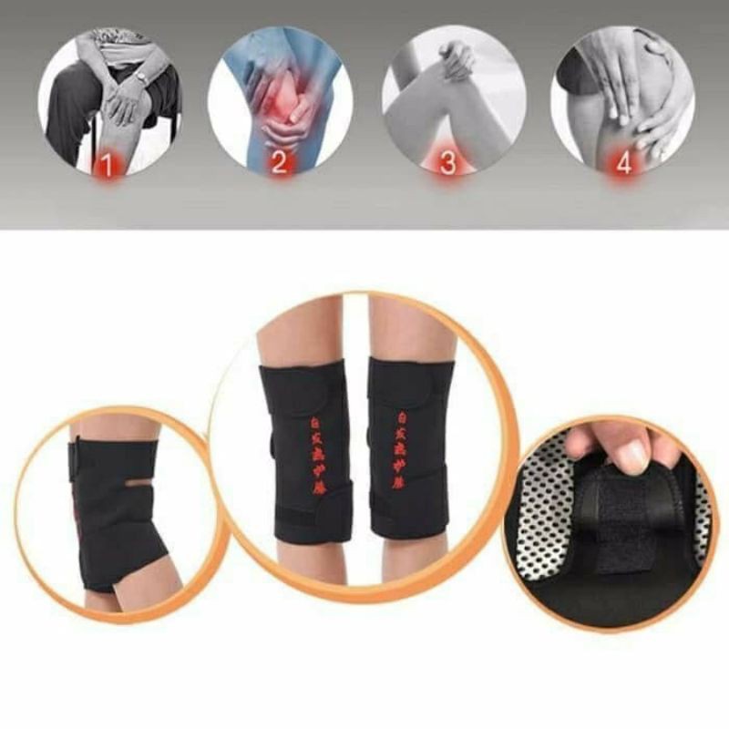 SABUK KORSET DEKER TERAPI LUTUT MAGNETIC KNEE PADS THERAPY SELF HEATING DEKKER LUTUT KESEHATAN