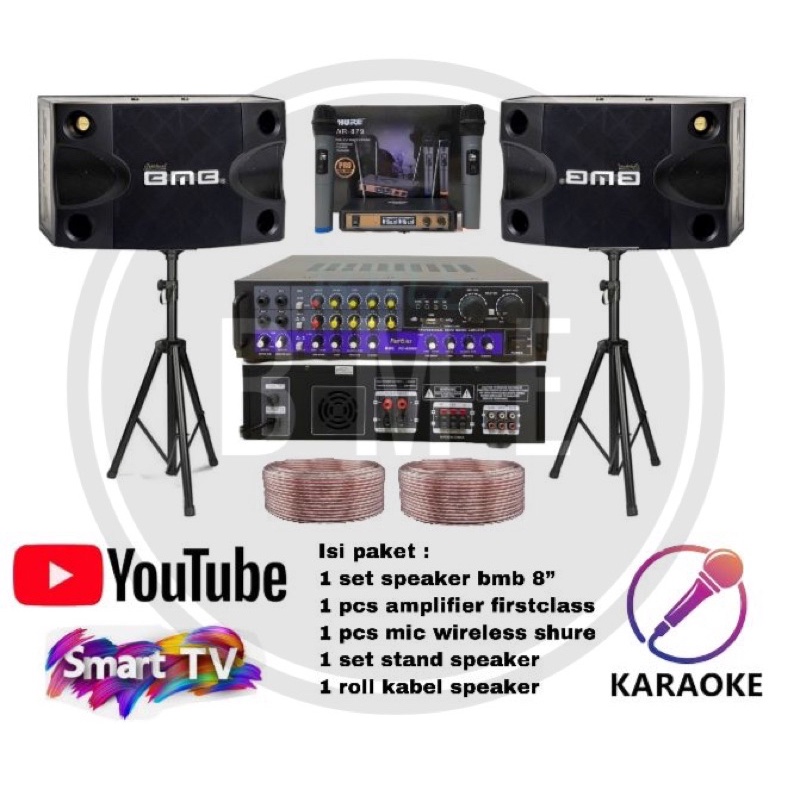 Paket Karaoke Bmb 8 Cs 252 V Amplifier Firstclass FC A5000