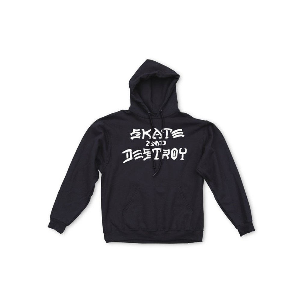 THRASHER - HOODIE BOMBER THRASHER SKATE & DESTROY BLACK