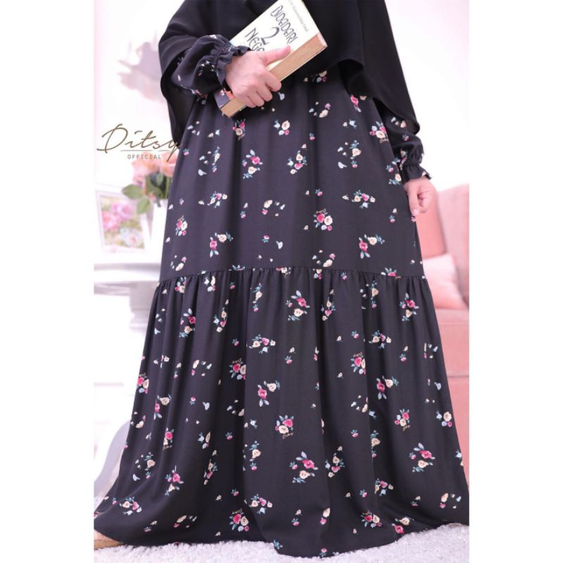 Ditsy Preloved Antheia Black L