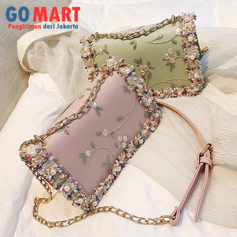 Tas Selempang Wanita Model Lace High Quality Premium Import - Tas Fashion Korea Import [SL11]