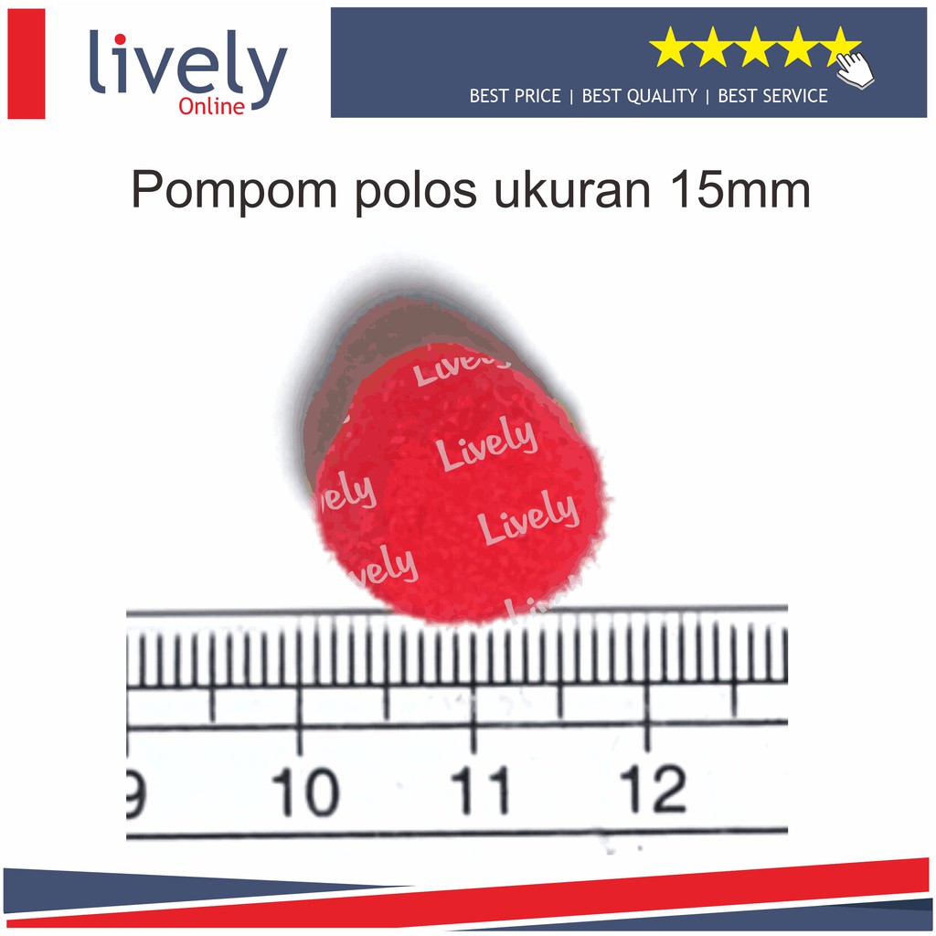 POMPOM POM POM POLOS 15MM prakarya satuan