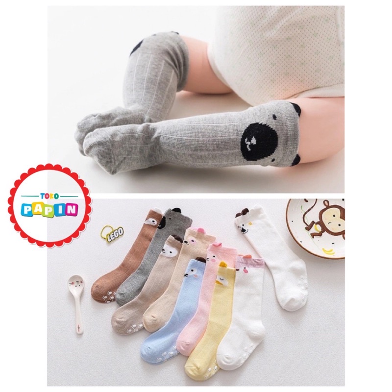 TokoPapin Kaos Kaki Bayi kaos kaki baby panjang Korea Motif Lucu Halus import