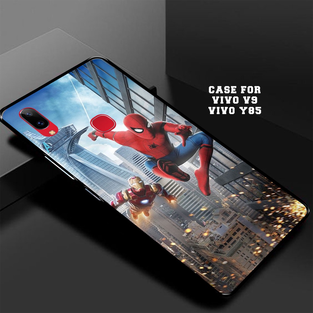 Case VIVO V9/Y85 - Casing VIVO V9/Y85 [ SPIDERMAN ] Silikon VIVO V9/Y85 - Case Hp - Case Mewah - Cas