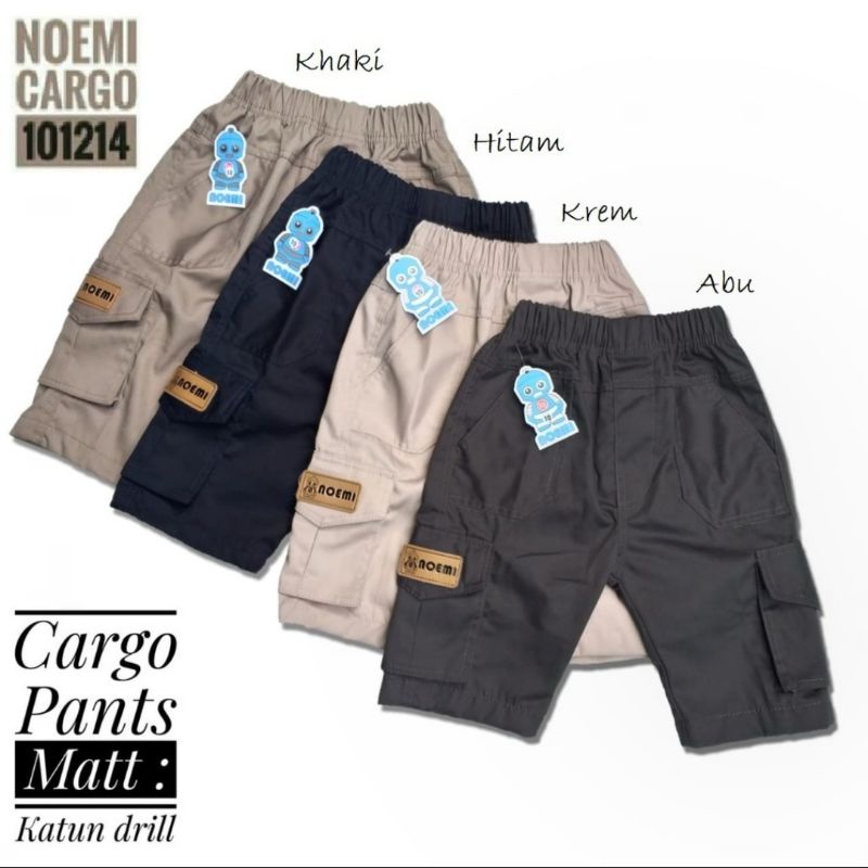 Celana Pendek Anak Laki Laki Chinos Cargo Original Noemi Usia 5 6 7 8 Tahun