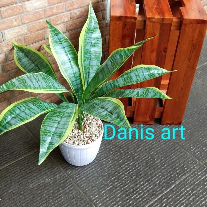 BISA COD Lidah mertua palsu/ tanaman lidah mertua plastik/ dekorasi tanamn hias