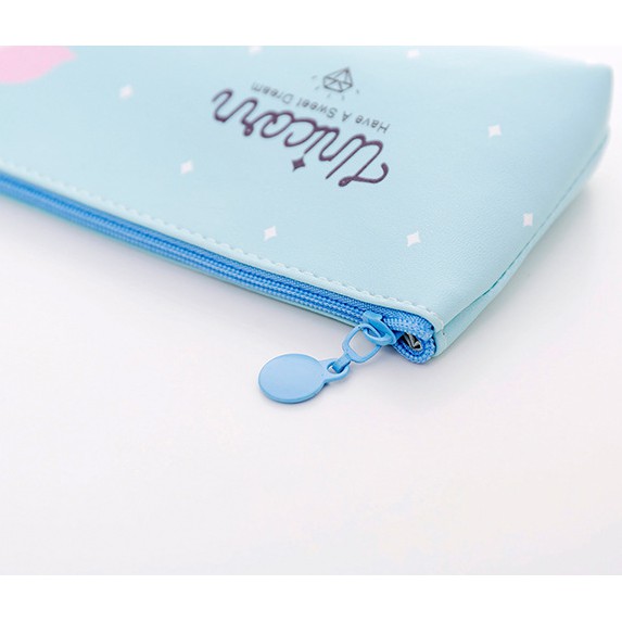 Tempat Pensil Karakter UNICORN Lucu Warna Pastel / Pencil Case Unicorn / Tempat Alat Tulis Unicorn