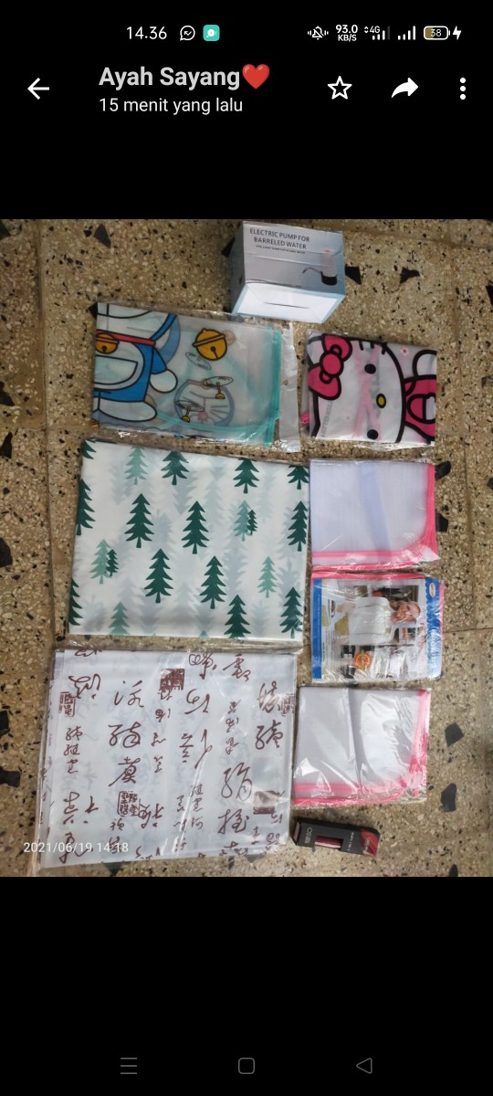 Celemek Anti Air | Apron Celemek Masak Plastik Anti Air Waterproof Anti Minyak Dewasa Karakter Murah