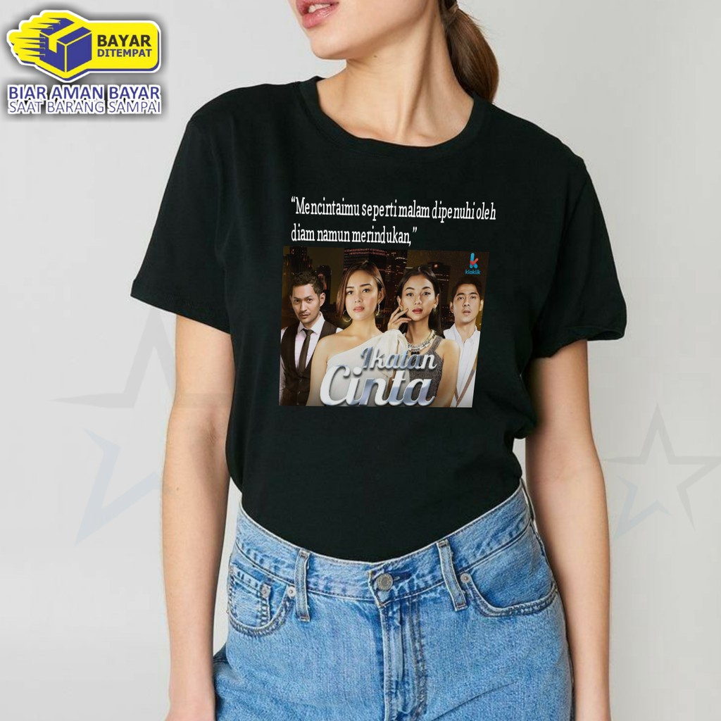 Kaos Ikatan Cinta Andin Aldebaran Lengan Pendek Wanita Murah Original Katun Combed