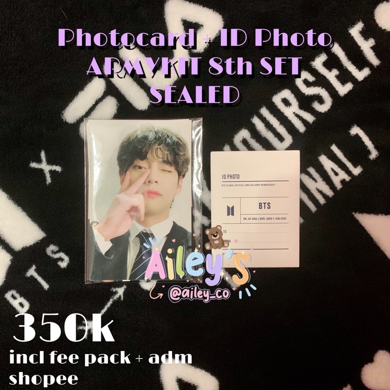 SET Photocard + id photo armykit 8th official bts bangtan