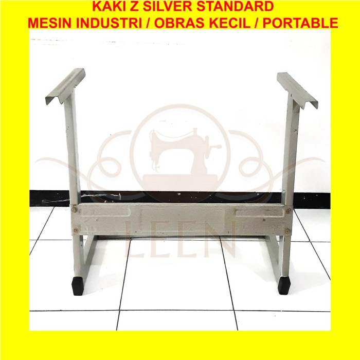 Kaki Mesin Jahit Industri/ Obras Kecil Portable Z Silver Standard LEEN