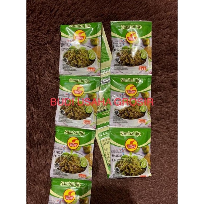 

sambal ijo uleg sachet - 1 renceng 10 pc