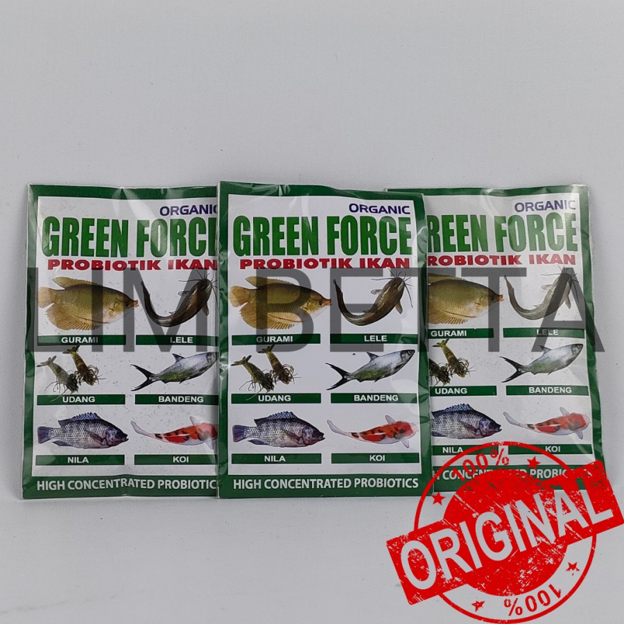 GREEN FORCE 20 GRAM / PROBIOTIK IKAN