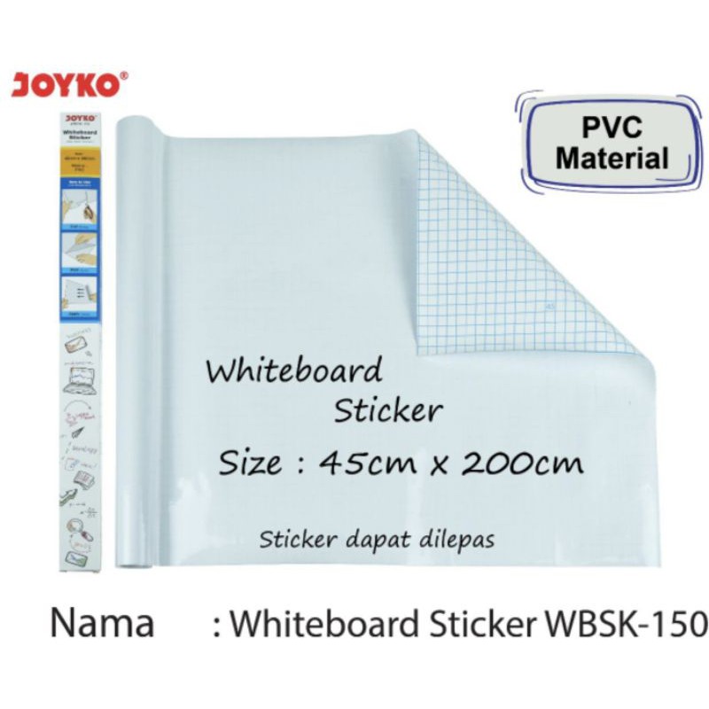 

Stiker Papan Tulis Putih Whiteboard Sticker Joyko WBSK-150