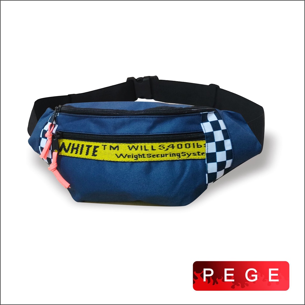 Tas Selempang Waistbag Pria PEGE Slingbag Bahu Cowok Simpel Kasual Untuk Tempat Dompet HP - PG 8906