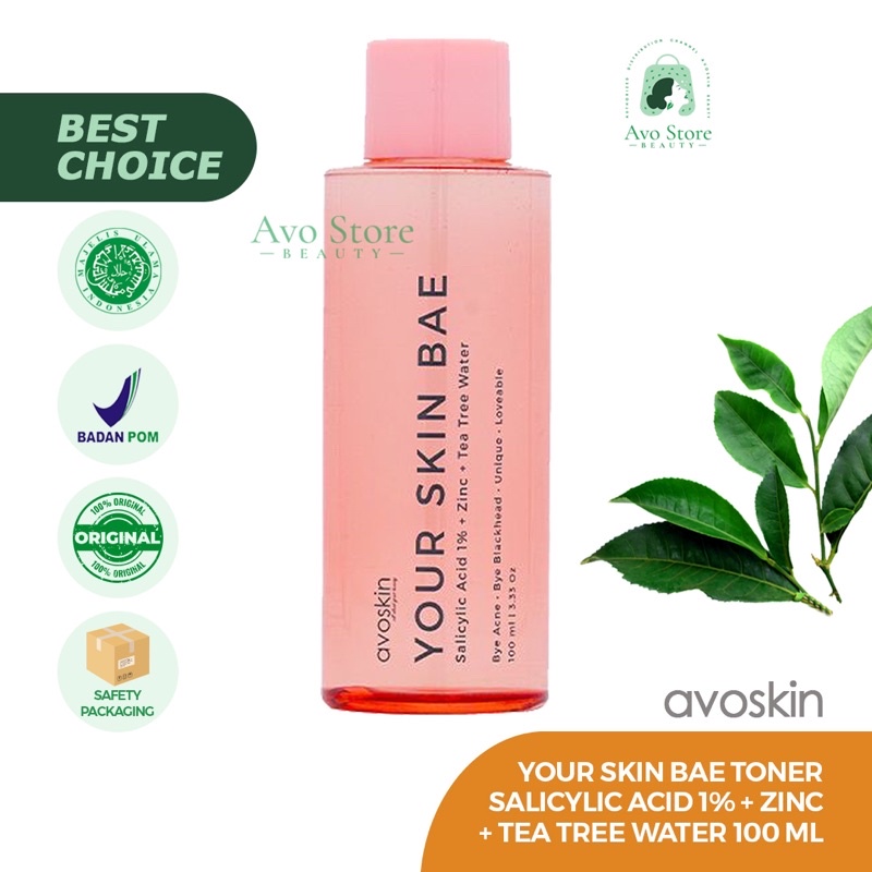 Avoskin YSB toner Salicylic Acid 1% + Zinc + Tea Tree Water toner 100ML [ Eksfoliasi / Exfoliating ]