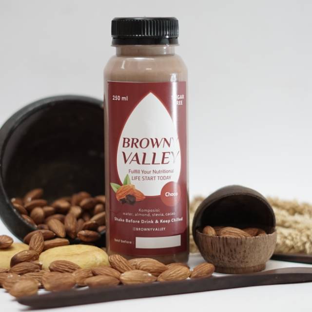 

Susu almond varian rasa choco - Browny Valley - finest almond milk