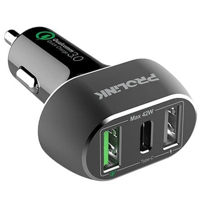 PROLINK PCC34201 42W 3-Port Car Charger With IntelliSense