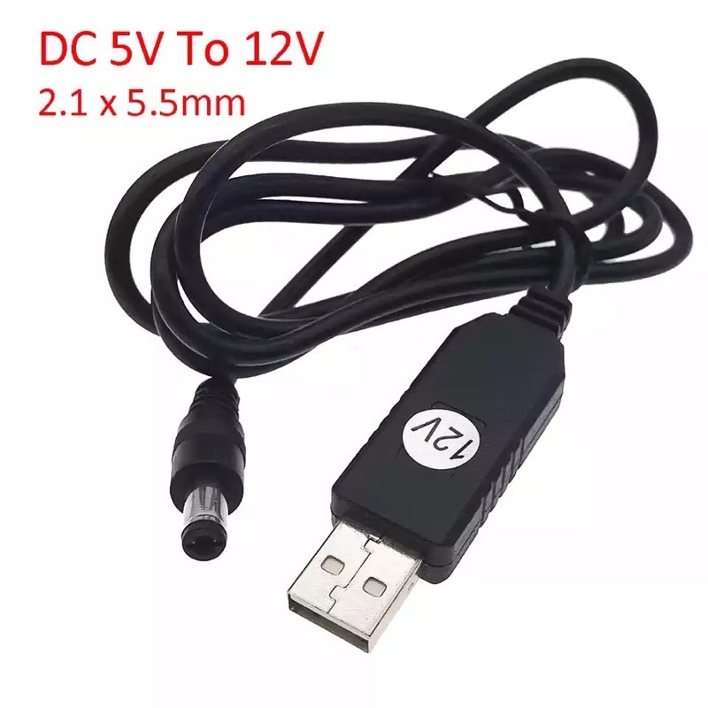 USB DC 5 V untuk DC 12 V Langkah Up Modul 2.1X5.5 Mm MALE CONNECTOR Converter