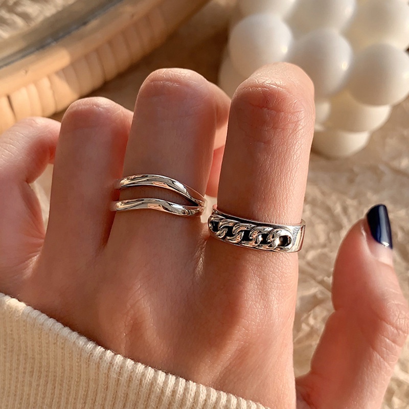 2022 Cincin Gaya Korea Warna Permen Untuk Wanita