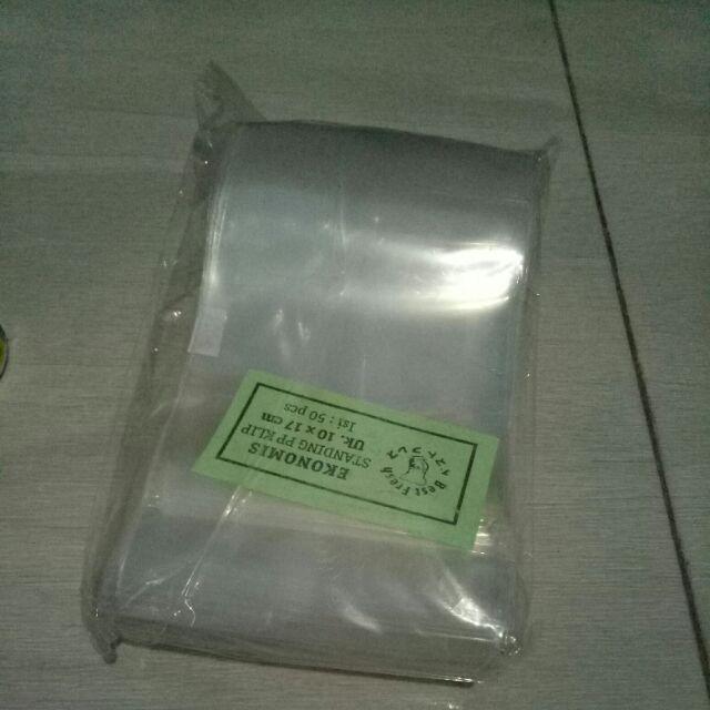 Standing Pouch Klip 10x17cm (1pak Isi 50pcs) Single Seal