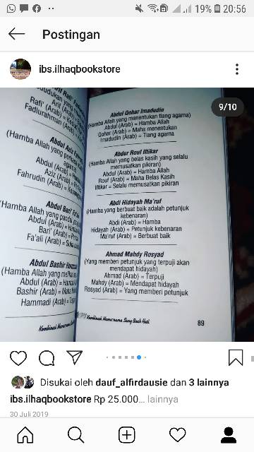 Kombinasi nama nama indah