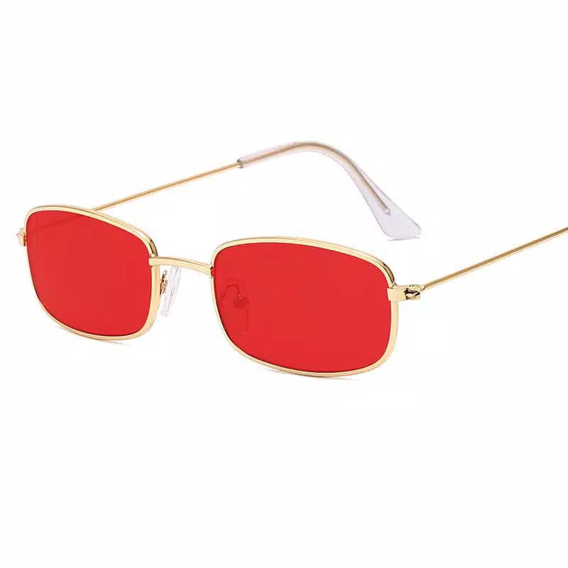 ♥TMALL88♥ Kacamata Sunglass KM92 Bentuk Kotak Kecil Gaya Retro Untuk Wanita dan Pria