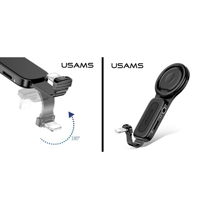 USAMS AU06 Dual Lightning Ring Holder Adapter original100%asli