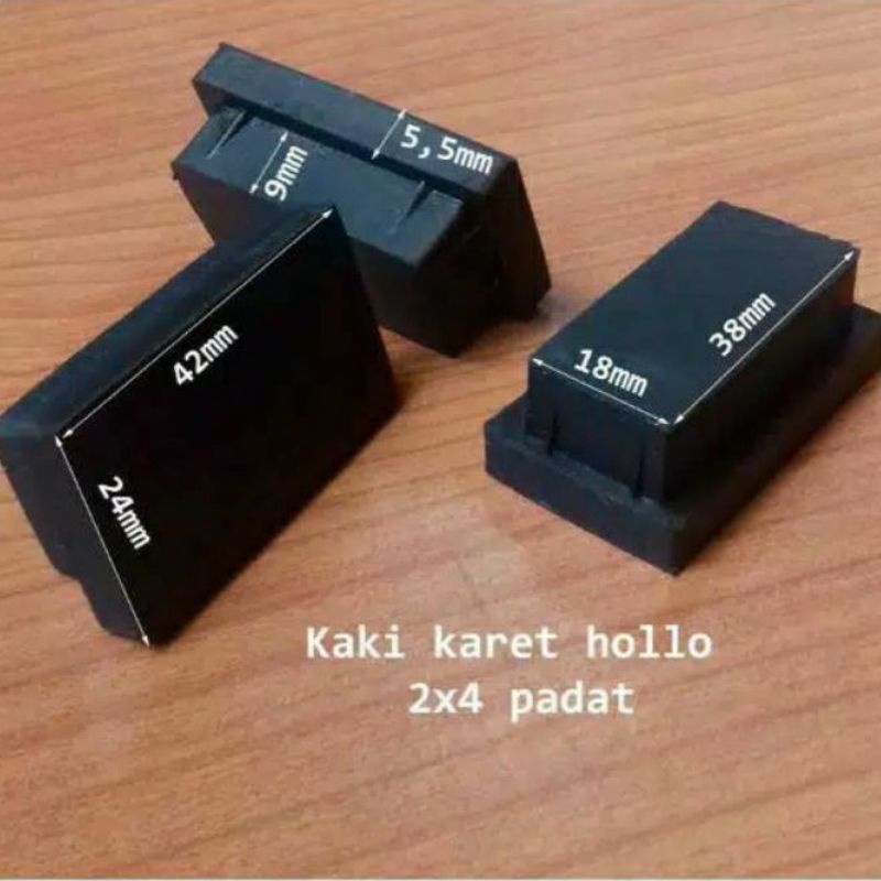 Karet Kaki Kursi Meja Hollow 2 x 4