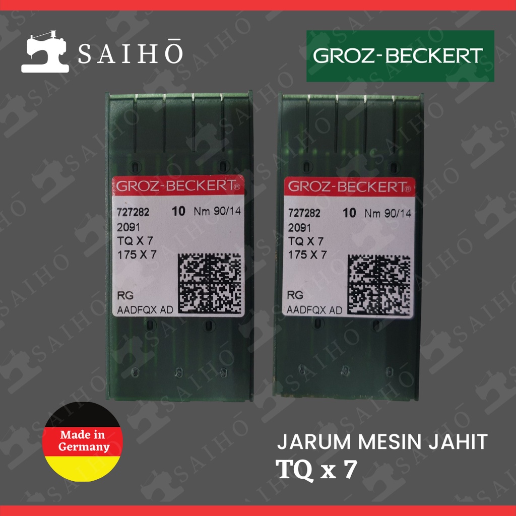 Groz Beckert TQ x 7 / TQx7 Jarum Mesin Jahit