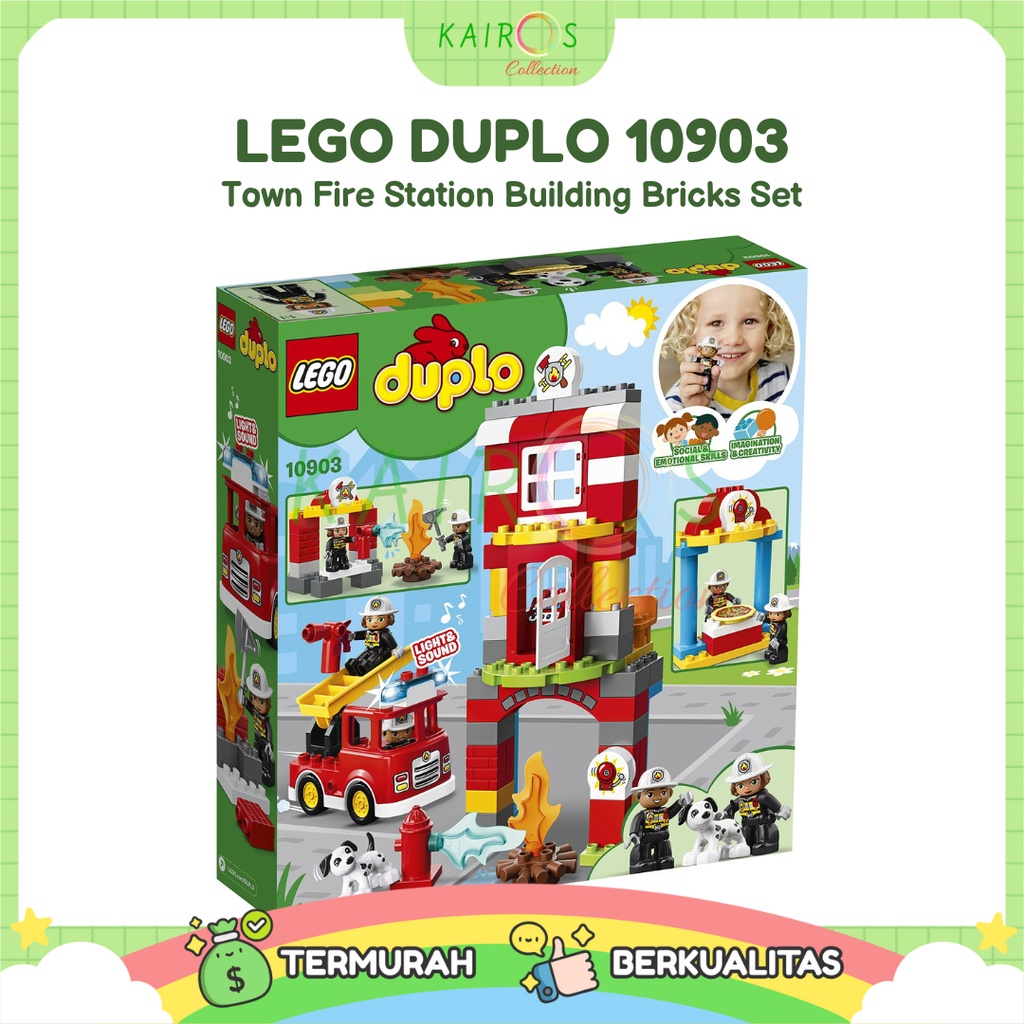 LEGO DUPLO Town Fire Station Building Bricks Set 10903