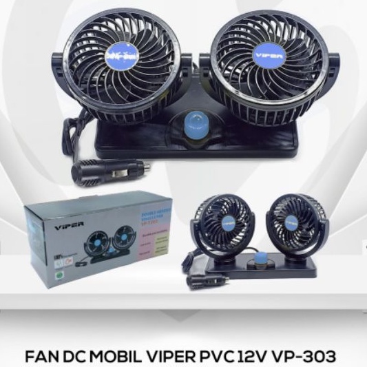 Kipas angin VIPER DC 12 volt 24 volt untuk mobil truk bis double headed vehicle fan VP-T304 VP-T303