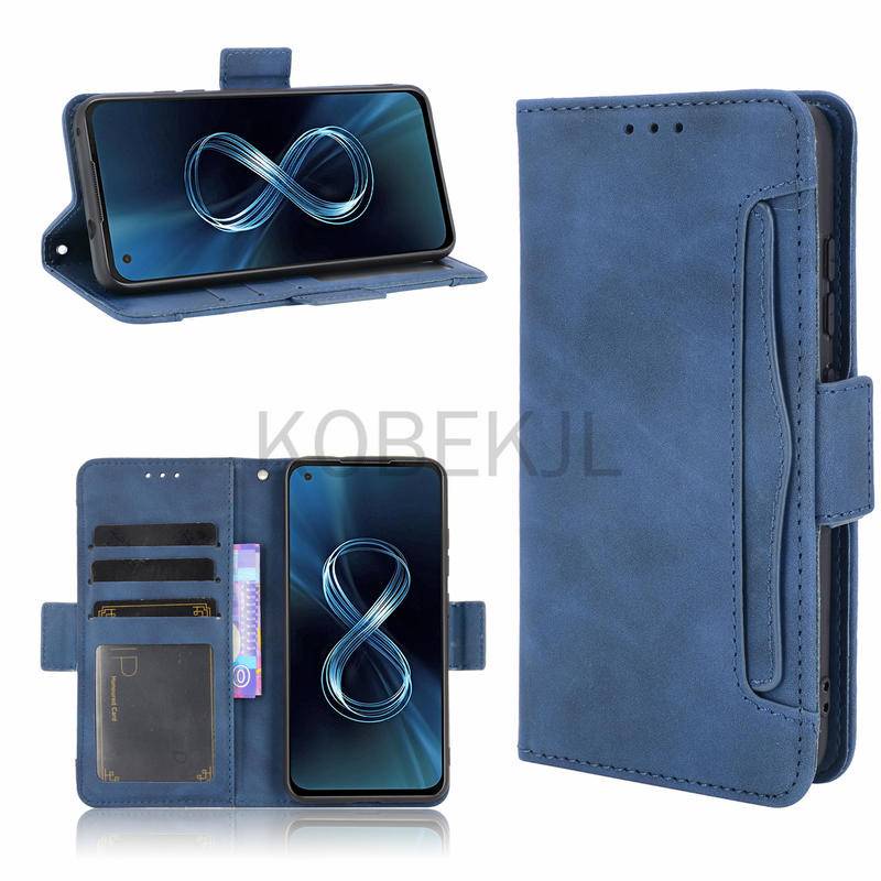 flip case dompet kulit multi slot kartu cover asus zenfone 8 8 7 pro 8 zs590ks