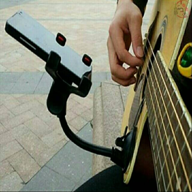 Holder handphone untuk gitar Phone holder tempel multifungsi KHG22