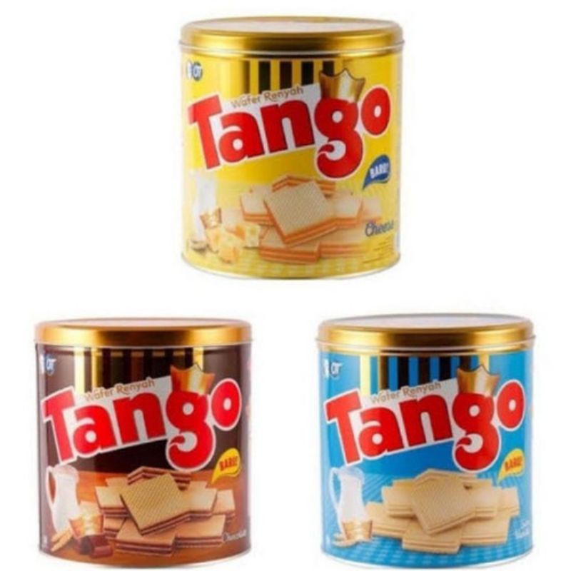 

WAFER TANGO COKLAT/VANILA/KEJU KALENG 300 GRAM