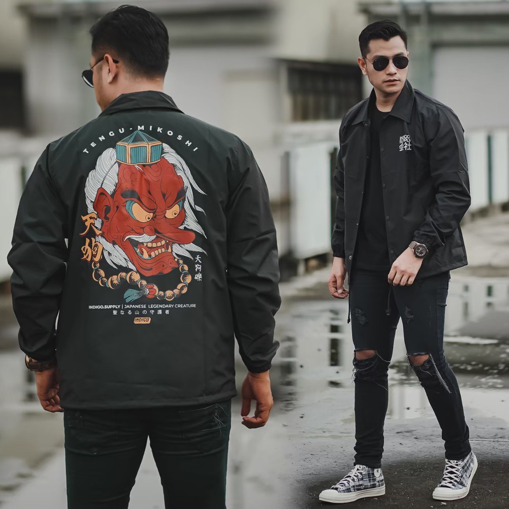 JAKET COACH MIKOSHI JAPAN - JAKET COACH INDIGO - JAKET COACH ERIGO