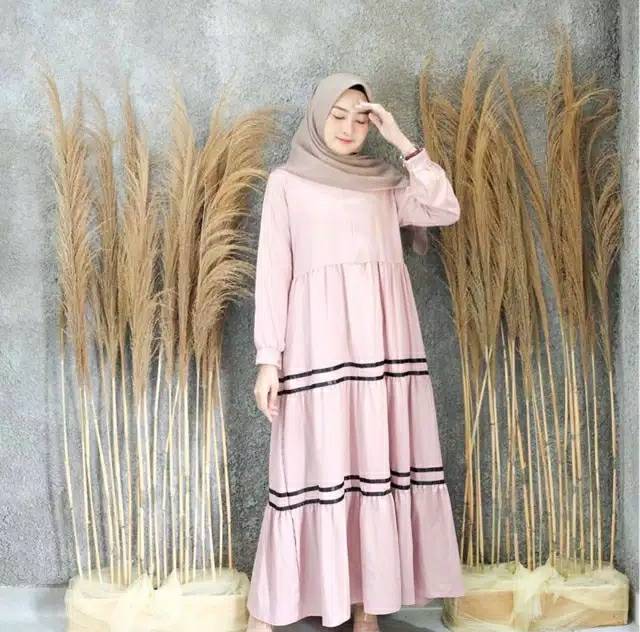 FAIZA MAXI DRESS / DRESS REMPEL PITA / DRESS BUSUI