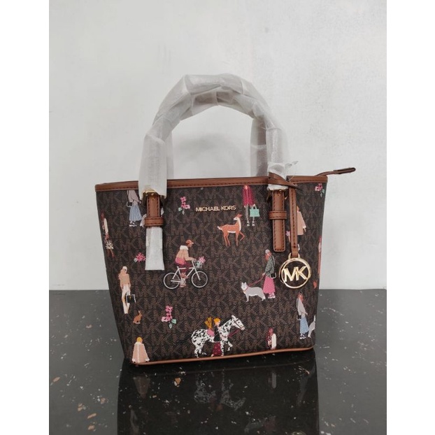 TAS MK MICHAEL KORS GIRLS JET SET XS CARRYALL TRAVEL TOTE ZIP