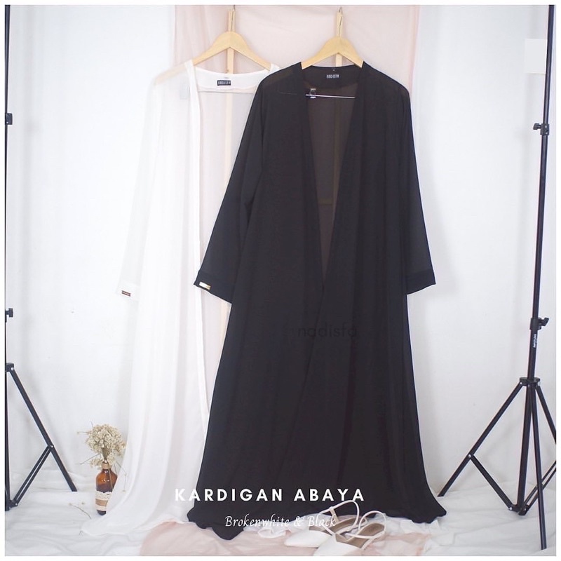 ABAYA OUTER KARDIGAN ABAYA SIZE XS S M | CARDY ABAYA-Black