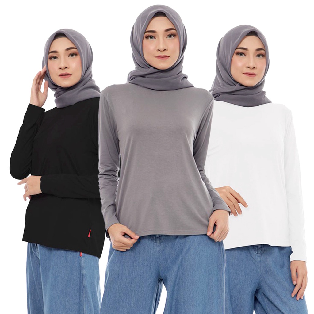 Manset baju katun rayon inner tunik dauky | Inner Agata dauky
