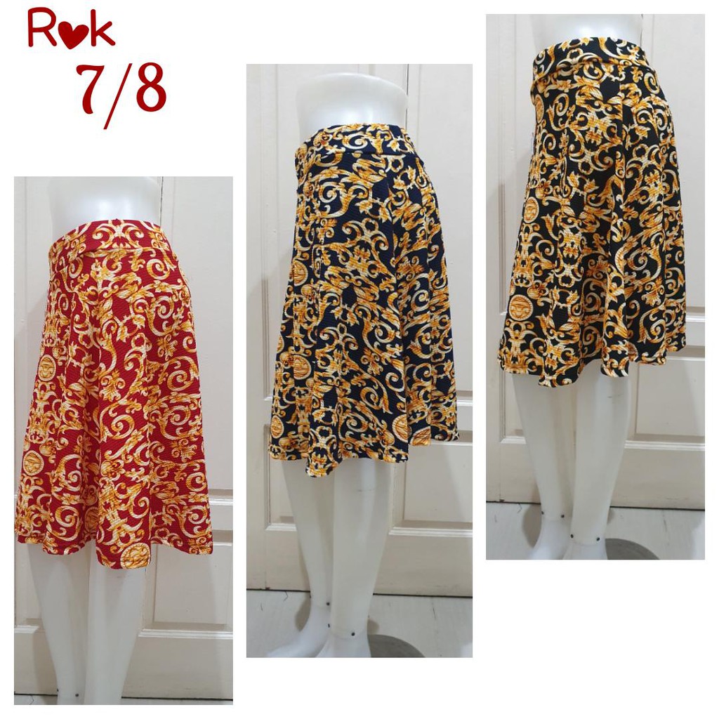 SB Collection Rok Pendek Rofina Midi Skirt Jumbo Payung Wanita