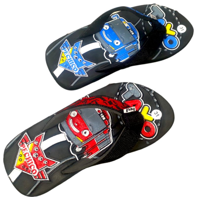 Sandal Anak Laki Laki Terlaris Motif Tayo Asli press timbul jb893