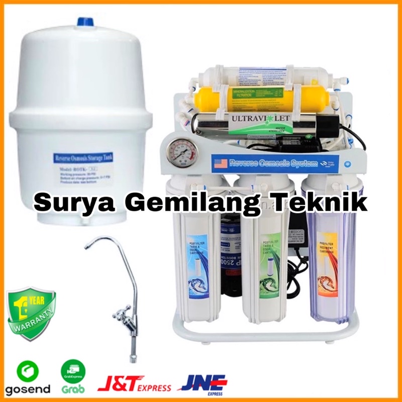 Mesin RO 100 Gpd 9 step UV Aquafilt Filter air minum reverse osmosis