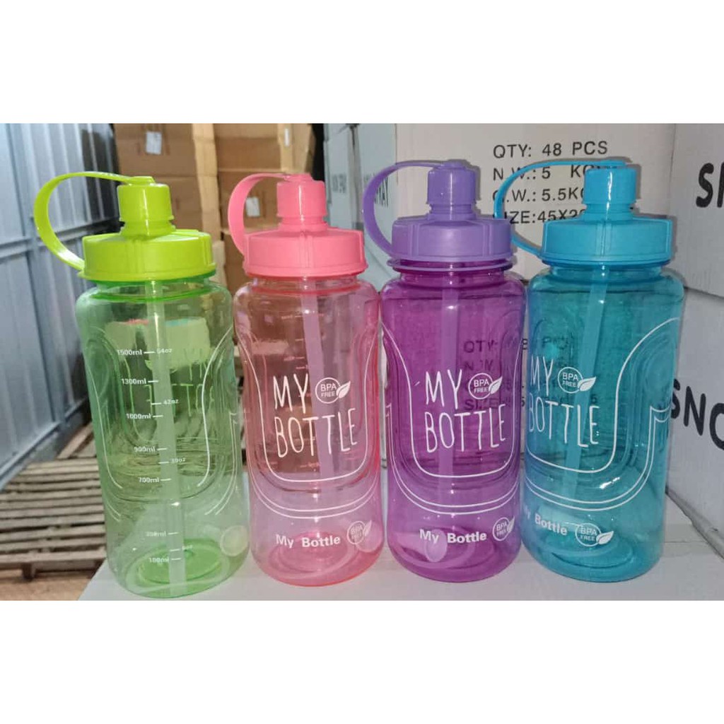 My Bottle 1.5 Liter Jumbo - My Bottle Besar 1500 Ml - Botol Minum - Tempat Air Minum