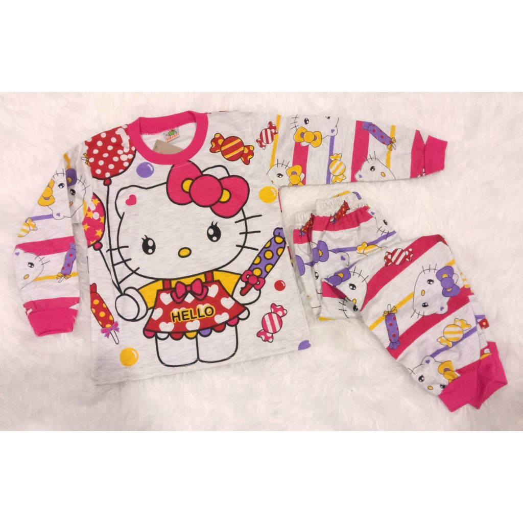 SETELAN PIYAMA / BAJU TIDUR ANAK PEREMPUAN KAKUGO