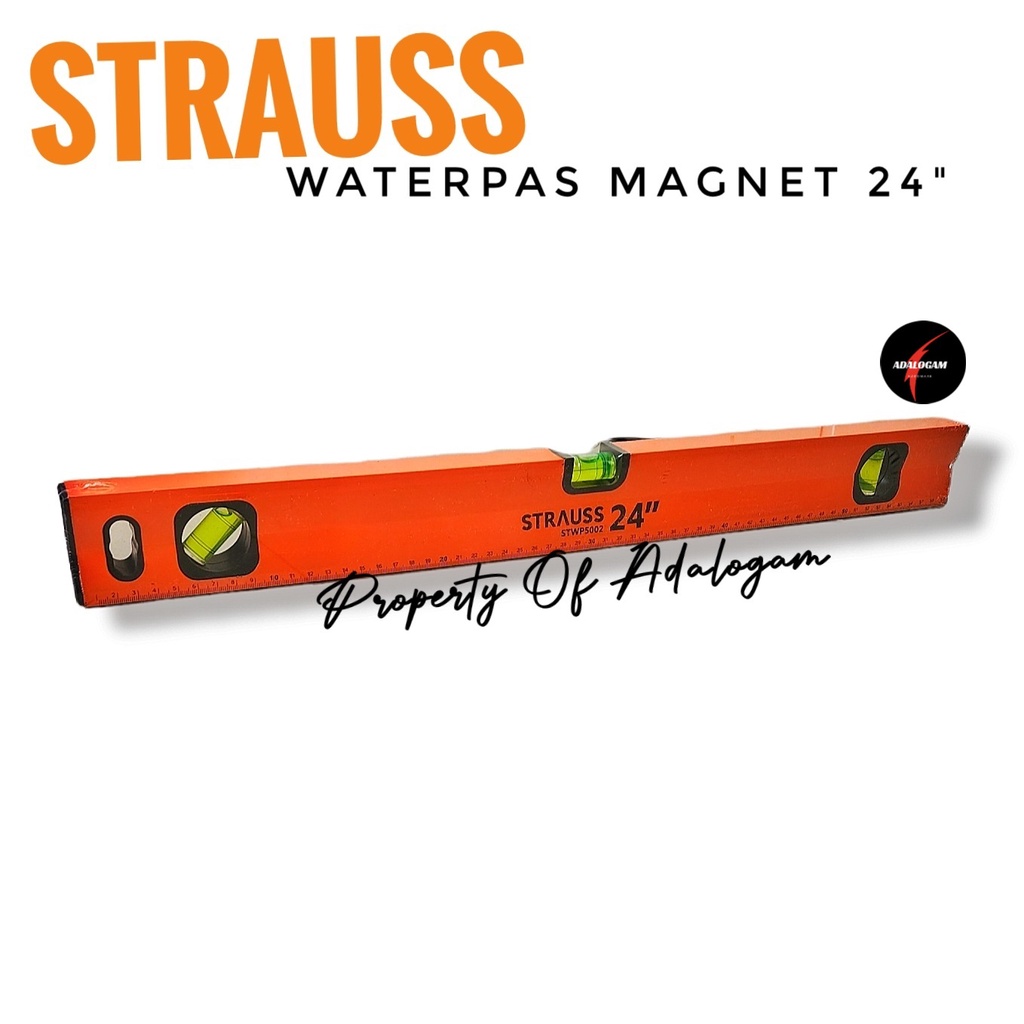 STRAUSS Waterpas Magnet 24 Inch - Waterpass 60 CM